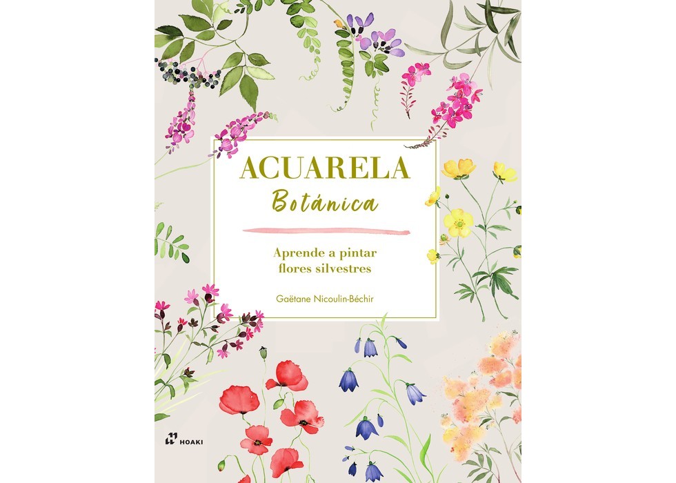 Acuarela botánica: flores silvestres